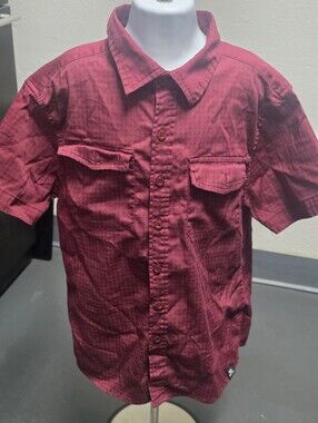Kenneth Cole Kids Button-Down Shirt in Deep Wine Red